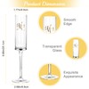 ALIMOTA Copas para Boda，210Ml Copas Champagne，2Pcs caja de regalo，Copa de
