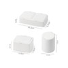 WOONEKY 3pcs Multi-function Desktop Storage Boxes for Home Organization Shape