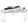 mDesign Plastic/Steel Corner Stackable Rack, Storage Organizer Shelf for Bathroom,