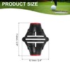 PATIKIL Golf Ball Marker Stencil 360 Degree Triple Track Golf