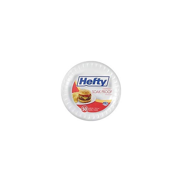 Hefty Office Party Premium Foam Plates, 8 7/8, Pack Of 50