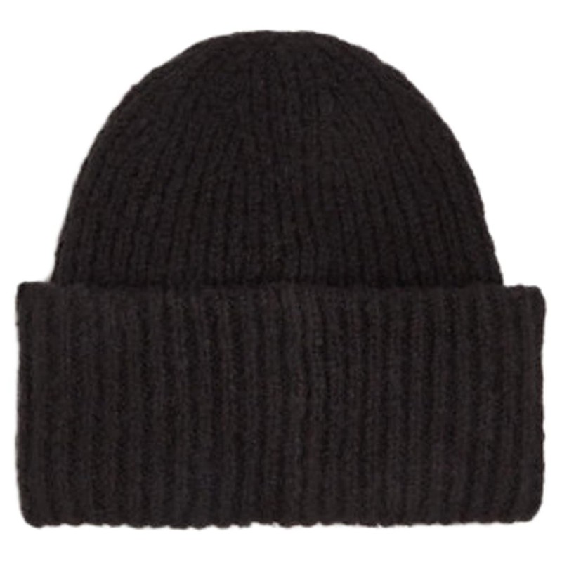 KARL LAGERFELD JEANS Women's Box Logo Beanie Hat, black
