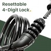 Titanker Bike Lock, Bicycle Lock 4 Feet Cable Lock 1/2