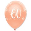 Creative Party Rose Gold Balloons, 6 60th Birthday Balloons, rose