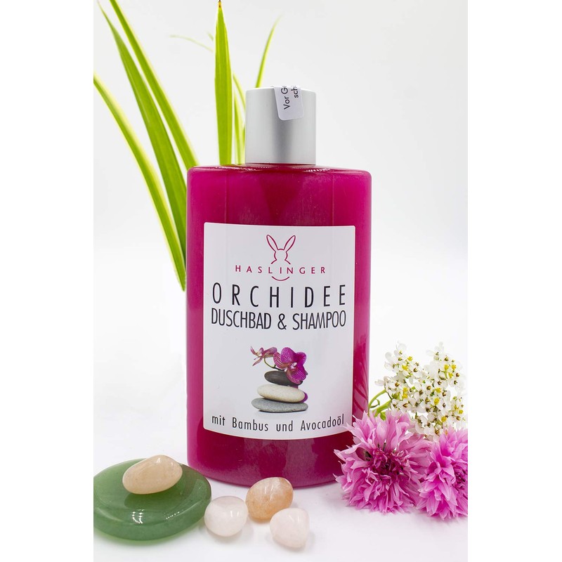 Haslinger Bamboo Orchid Shower Gel and Shampoo with Avocado Oil
