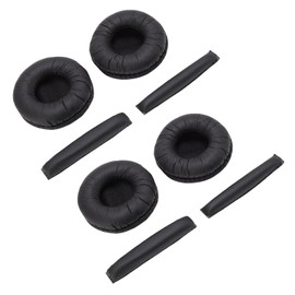 Pomya 4Pcs Ear Pads Cushions Replacement for PX200 PX100, Memory Foam Headphones Headband Cushion Pads for PX90 PC130 PC131 (Black)