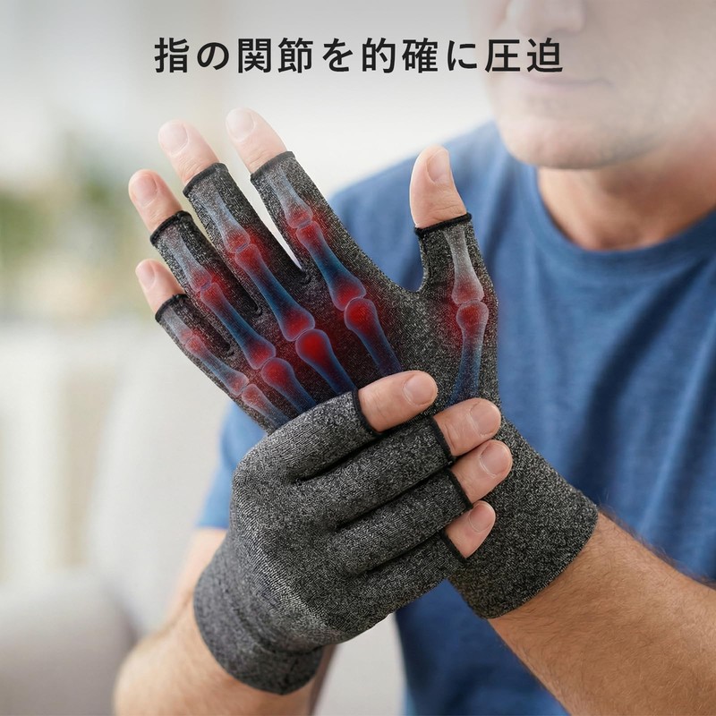 Donfri Finger Supporter Joint Full-finger Palm Supporter Thin Gloves Fingerless