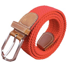 Rex Standard BL086 Rubber Belt, Mesh, Casual, Stylish, Business, Men's, Women's, red