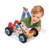 Eichhorn 100039016 Constructor Racing Car, 50 Pieces, Wooden Construction Set,