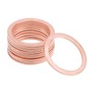sourcing map 10Pcs 24mm x 30mm x 1.5mm Copper Flat
