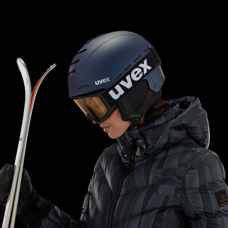 uvex Ski Snowboard Goggles, Unisex, Polarized Lens, Asian Fit, Glasses