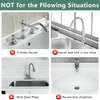 Tapete para llave para lavabo de baño (17 pulgadas, gris