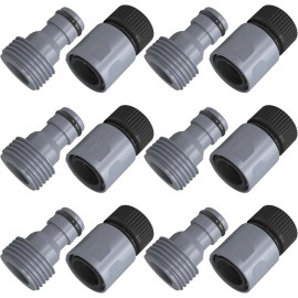 Connect Garden Hose Quick Connector 3/4 Inch Plastic Garden Hose Quick Connect Fittings