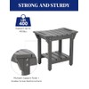 Waterproof Shower Bench, Poly Lumber Shower Stool for Shaving Legs,