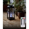 Homemory Flickering Flameless Candles with Remote, Embedded String Lights in