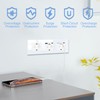 JIMEIDA 3 Socket with USB 20 W White Flush-Mounted, 16