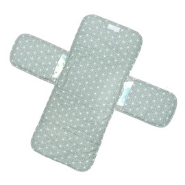 Blausberg Baby Changing Bag Washable Nappy Bag with Changing Mat for on the Go Materials Oek-Tex Standard Certified Made in Germany Happy Star Green, Happy Star Green Washable