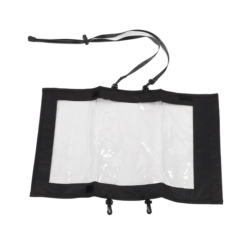 Transparent Hiking Map Pouch with 2 Additional Straps Waterproof TPU