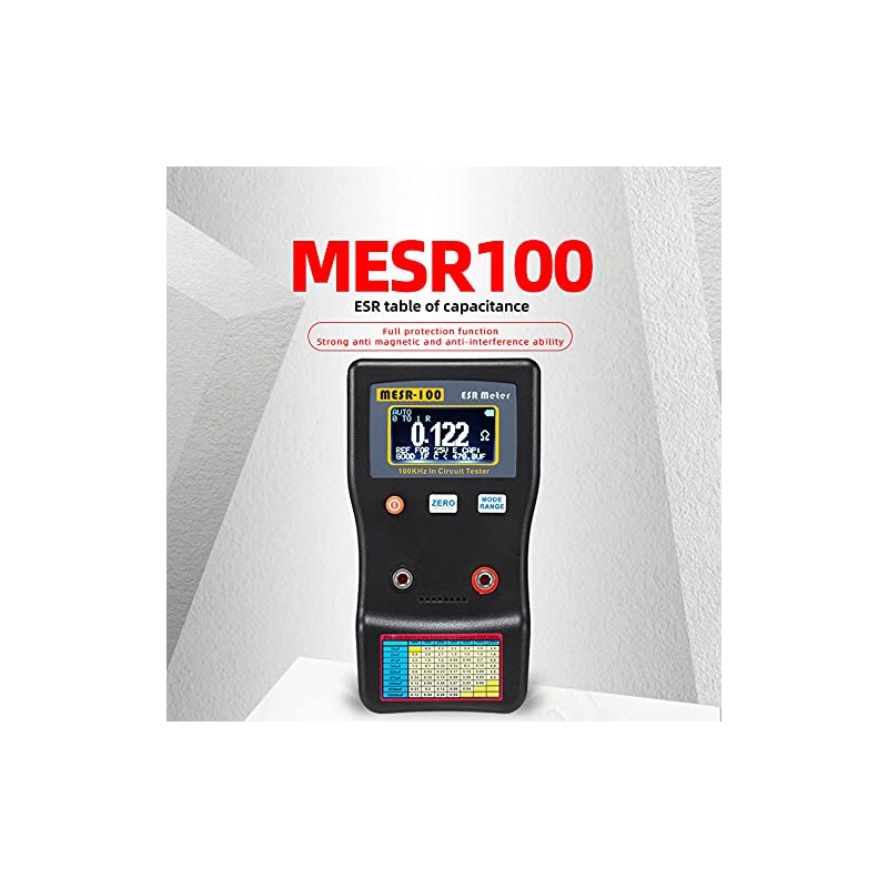 Ticfox MESR-100 Auto Ranging ESR Capacitor Low Ohm Meter Capacitive