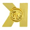 PinMart Gold Plated Alphabet Letter K Lapel Pin