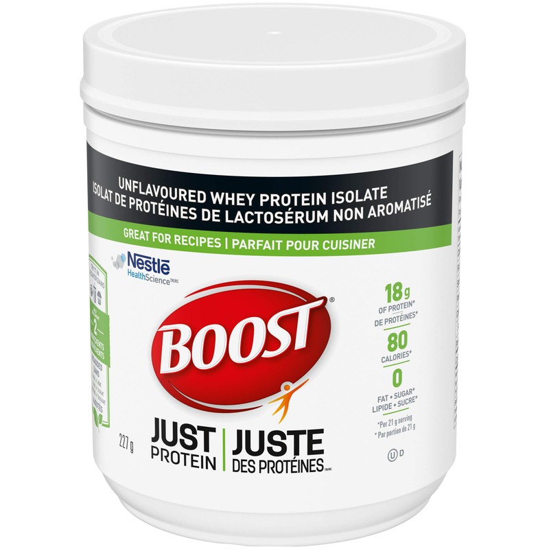 Boost JUST Protein Unflavoured Instant Whey Protein Isolate Powder, 227