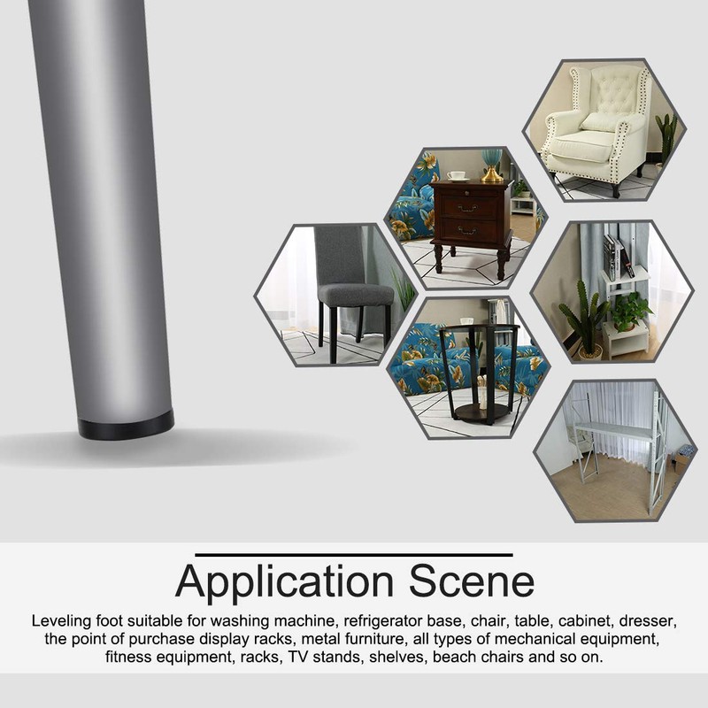 sourcing map Adjustable Furniture Feet Levelling Feet Adjustable Leveler Floor