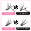 Bodermincer 20 Root Thickness 0.07mm C Curl 3D Individual Eyelashes