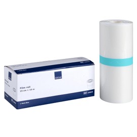 ABENA Folienverband, 10m x 15cm, 1 Stück, Filmverband, Filmrolle, Wundverband, Pflaster, Transparent, Latexfrei, Unsteril