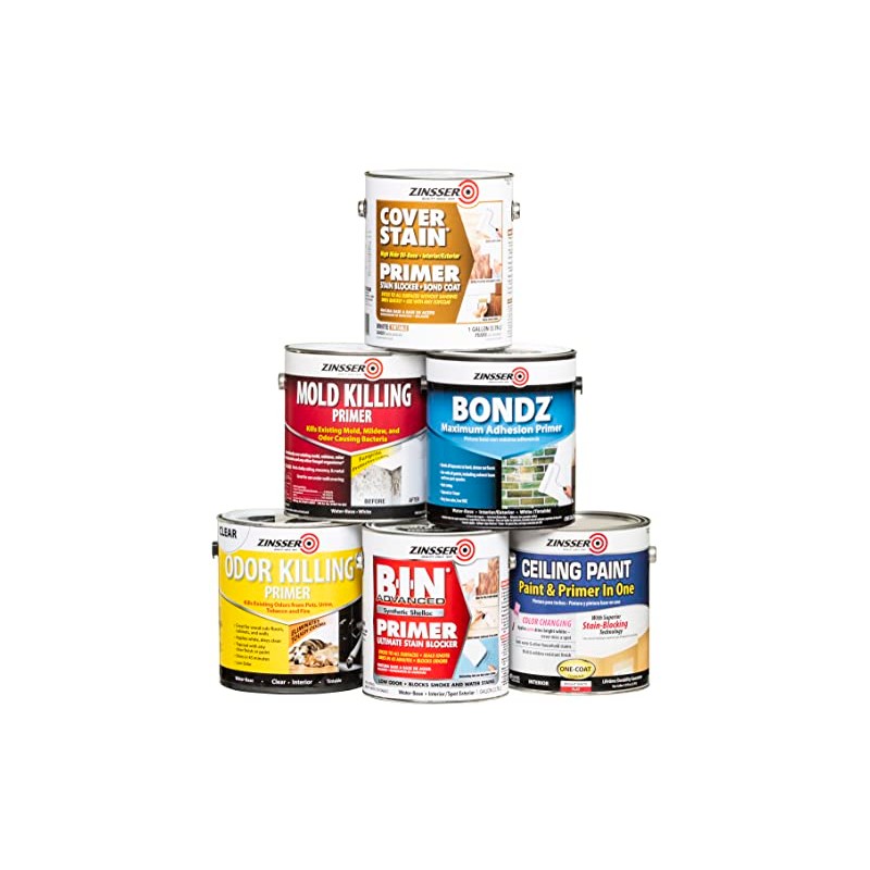 Zinsser 260967-2PK Ceiling Paint and Primer in One, Gallon, White,