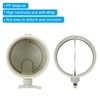 PATIKIL 8" HVAC Duct Manual Volume Damper, PP Adjustment Flame