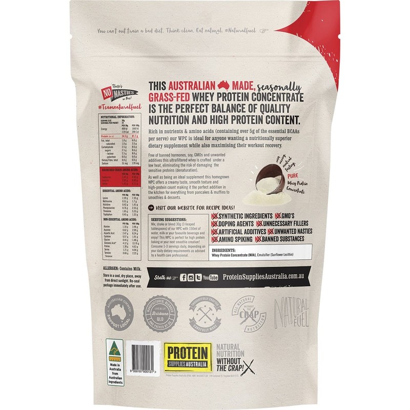 Protein Supplies Australia Protein WPC (Australian Grass Fed Whey) Pure