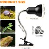 WDKXCN Heat Lamp Turtles, Reptile Terrarium Lamp with 4 UVA