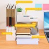 Idealiveny Stackable-File-Organizers for Office Supply Organizers with 2-Tier Paper Letter