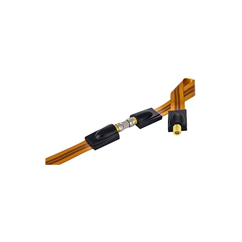 Poppstar 2x Sat Adapter F-connector (F-male to F-male), for coaxial