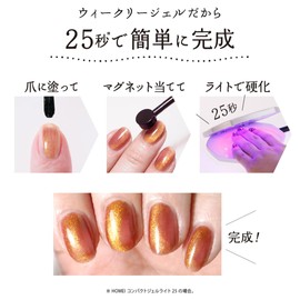 HOMEI MG22 Weekly Gel Magnet, 0.3 fl oz (10 ml), Gel Nails, Removable, Long Lasting, Glossy