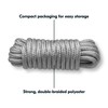 MTK Rope Double Braid Dock Lines with Pre-Spliced Loop (Grey,