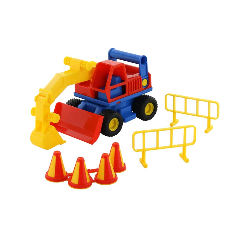 Wader ConsTruck Bagger Baustelle bunt