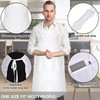 Morwealth Set of 4 Cooking Apron Sets, White Kitchen Apron