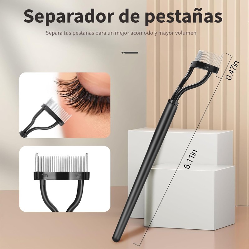 Triko Juego de 4 Piezas Herramienta Separadora de Pestañas, Cepillo