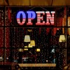 USA Flag 40"x14" Extra Large LED Open Signs for Business
