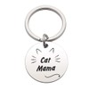 Tecreo Cat Mama Keyring for Mum Grandma Family Birthday Gift