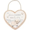 Highland Cow Heart Plaque Home