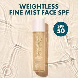 Kopari Sunglaze - Protector solar SPF 50, ligero, secado rápido, ultrafino, hecho con ácido hialurónico, establece maquillaje para un acabado hidratad