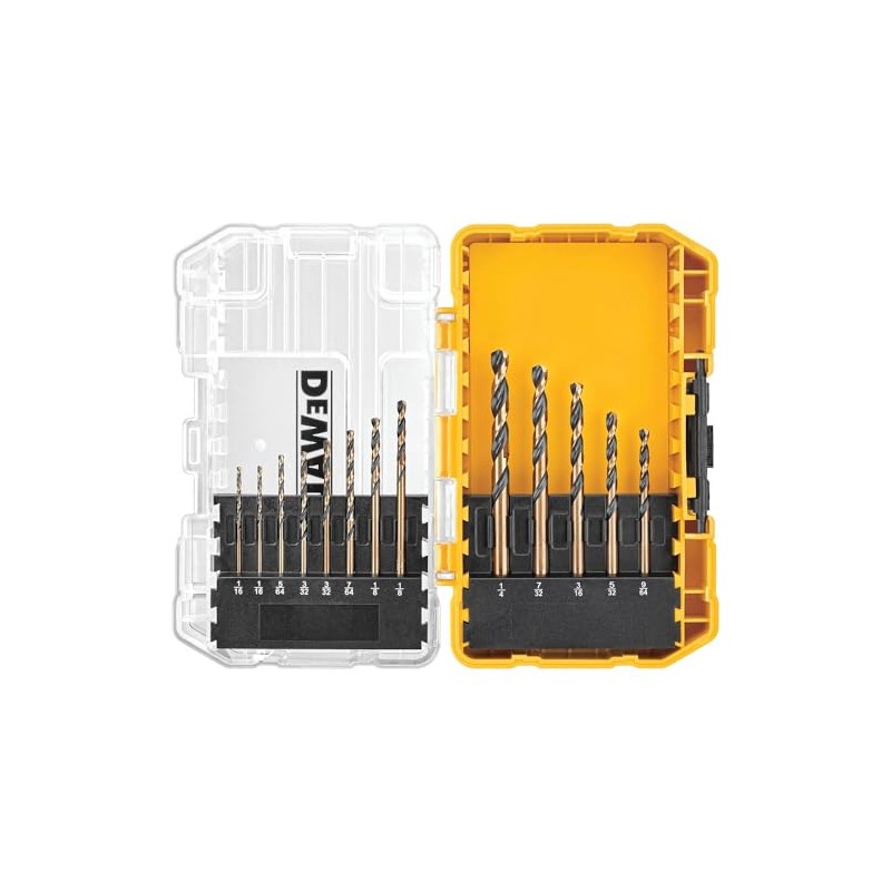 DEWALT DW1163 Juego de 13 Brocas Óxido Negro
