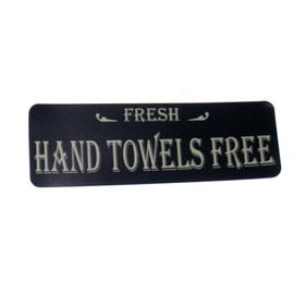 Soap - Hand Towels Free - Hot Water Set of 3 Removable Vinyl Decal Stickers