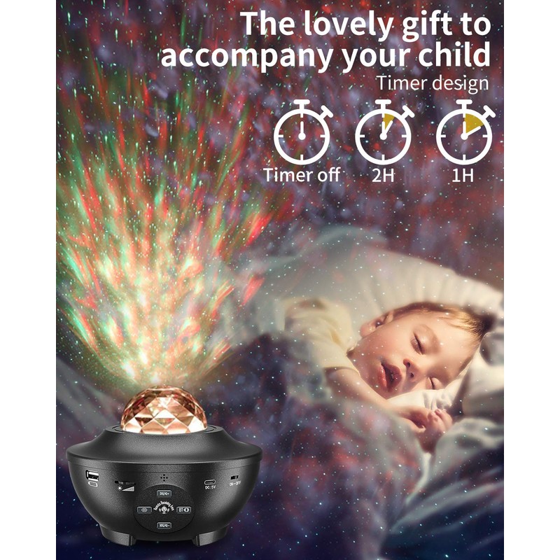 Galaxy Light Star Projector, Galaxy Projector Night Light Kids 4
