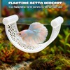 White Floating Betta Fish Hammock – Minimalist Rest Platform &
