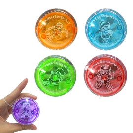 LED Light YoYo, LED YoYo Toy, YoYo Children, Yoyo for Beginners, Yo-yo with Ball Bearing, Professional Yoyo, Plastic Responsive Yoyo for Beginners, Children, Gifts for Children, Birthday Party, Pack