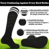 Black Soccer Socks Youth Boys 8-12 Kids Soccer Socks 6-8