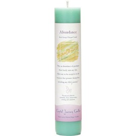 Reiki Herbal Pillar Candle Abundance